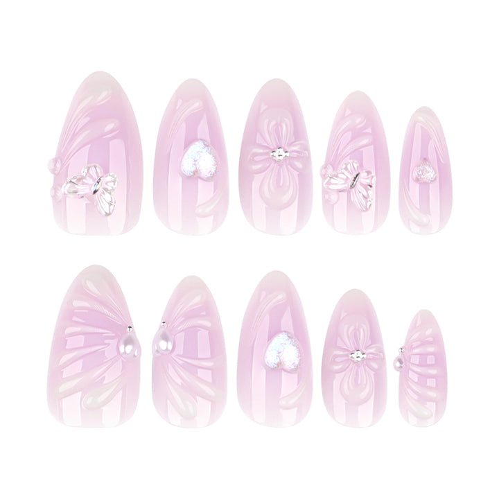 Artful lace nails with elegant decoration Kalsten