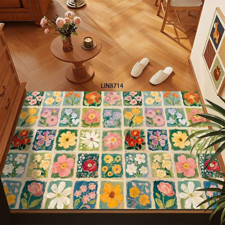 Floral Pattern Decorative Floor Mat Kalsten