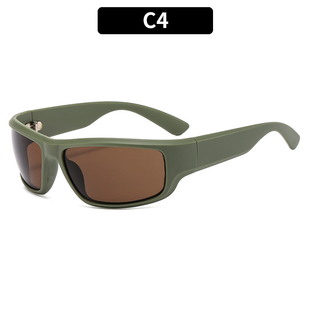Retro-Inspired Shield Sunglasses
