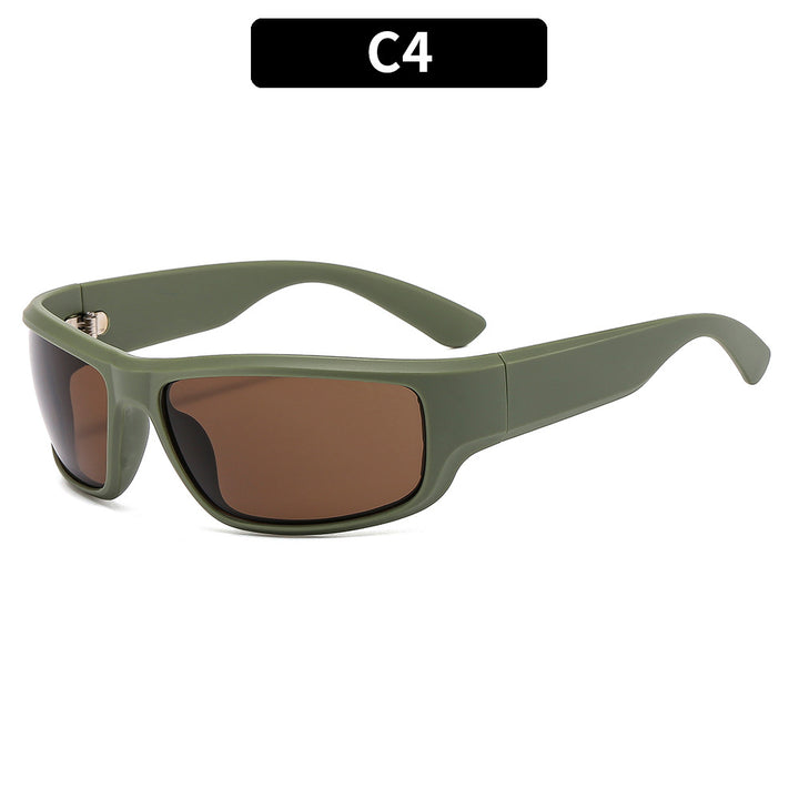 Retro-Inspired Shield Sunglasses
