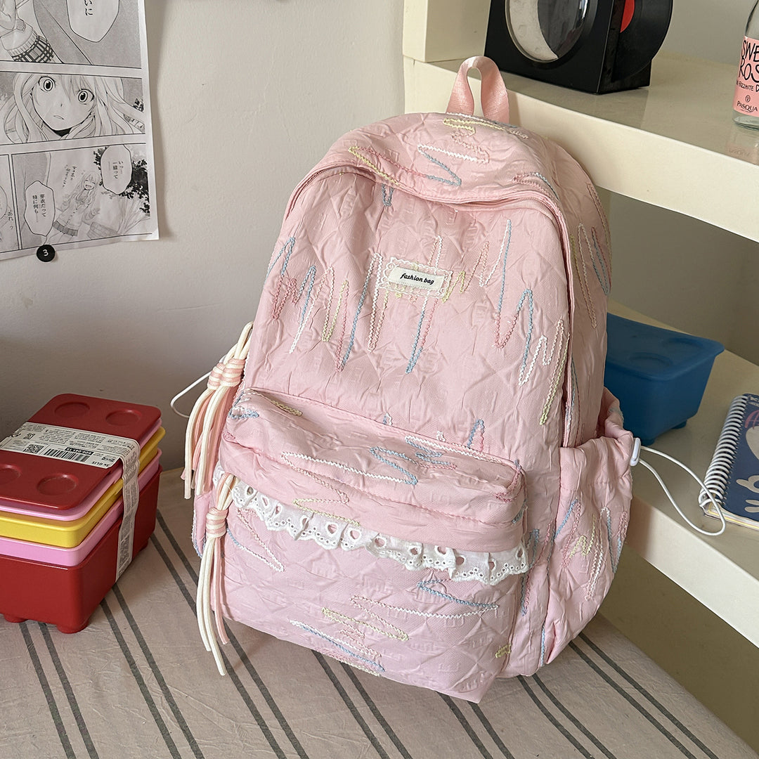 Embroidered Fashion Backpack Kalsten