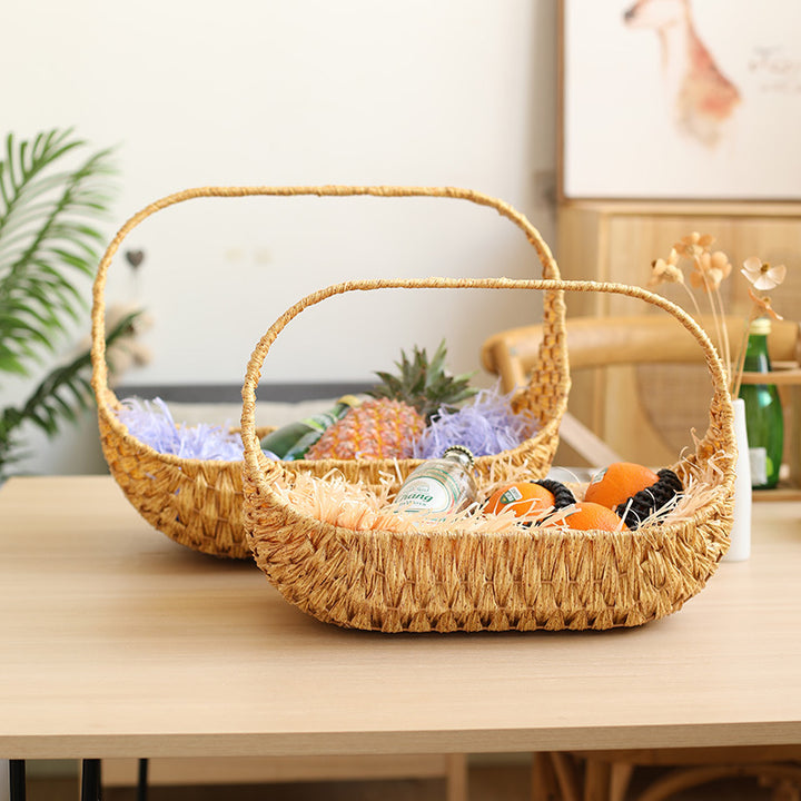 Unisex Handwoven Shopping Basket with Ergonomic Design Kalsten