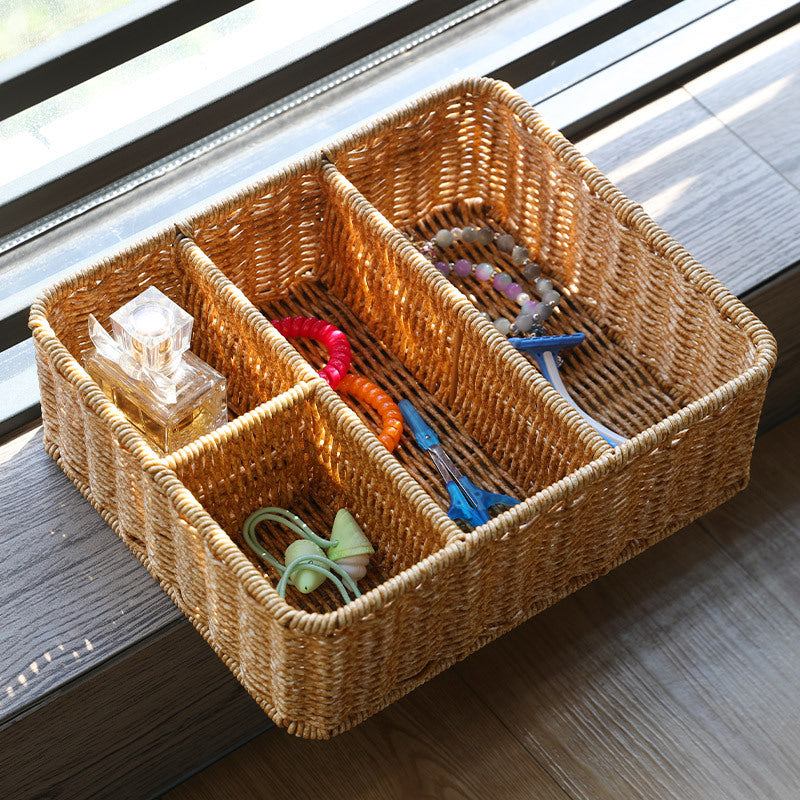 Divided Woven Storage Tray Kalsten