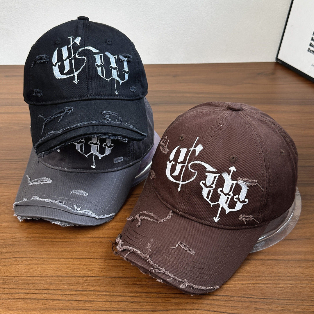 Men's Distressed Graphic Embroidered Cap Kalsten