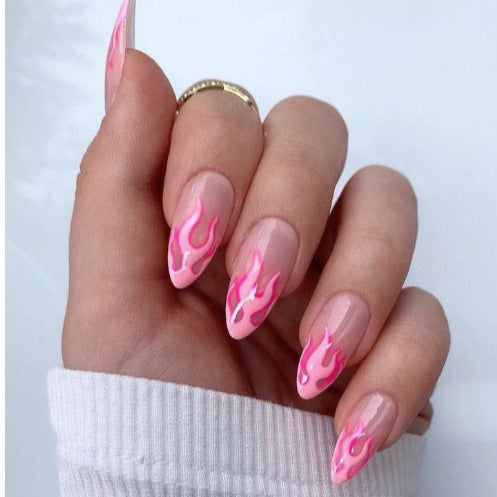 Artistic Flame Design Press-On Nails Kalsten