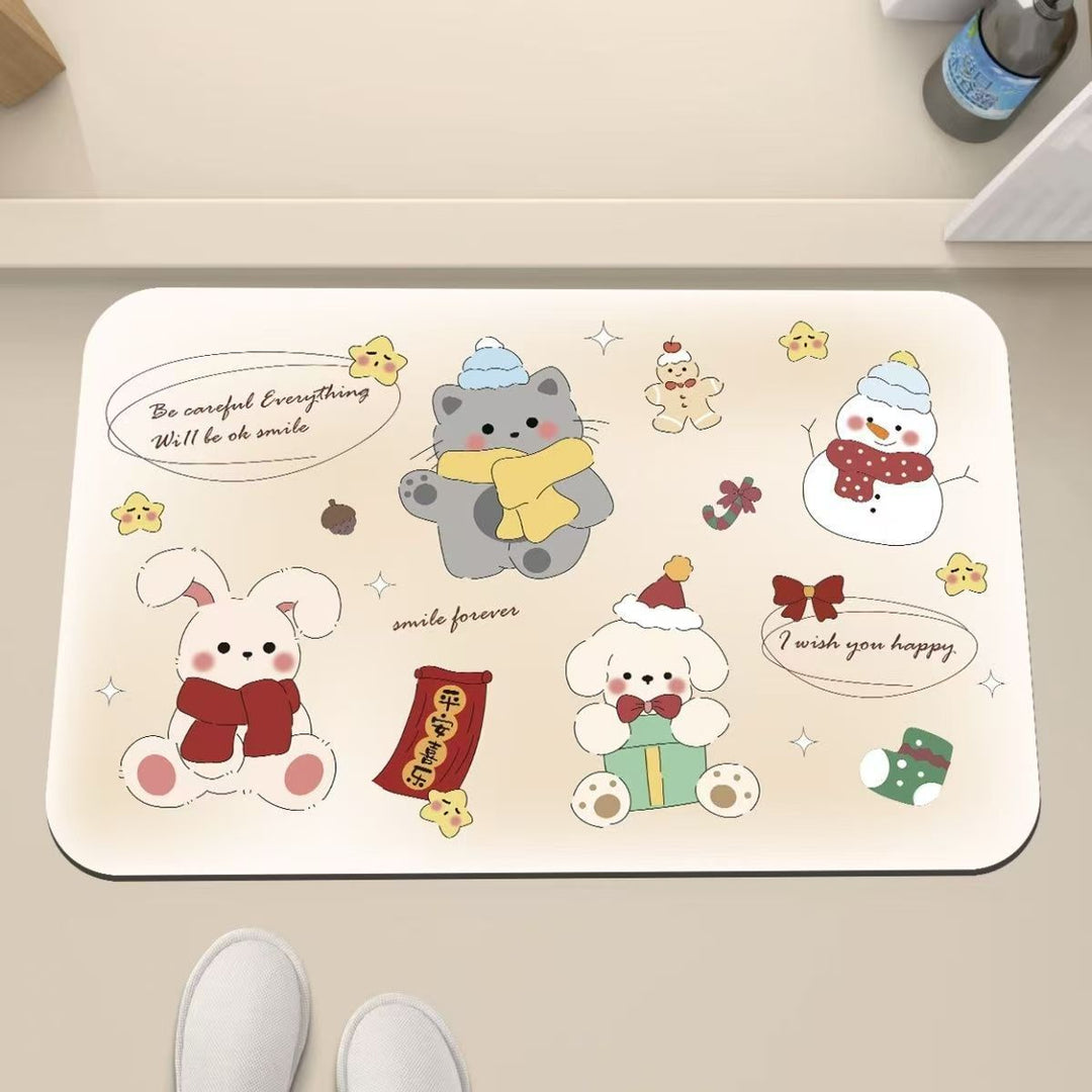 Playful Cat-Themed Anti-Fatigue Mat