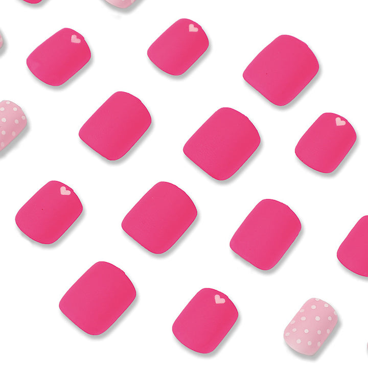 Artistic Press-On Nail Set with Charming Patterns Kalsten