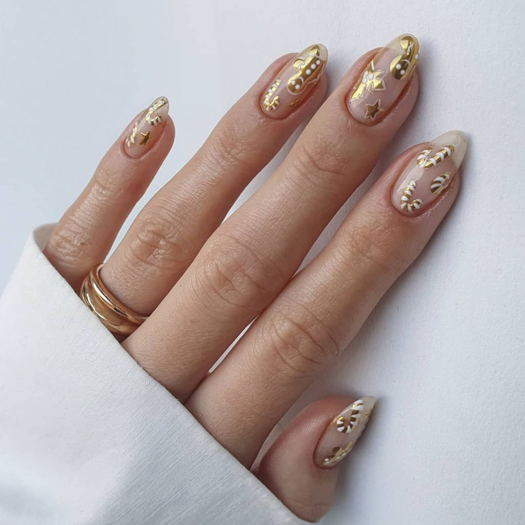 Gold Foil Decorative Nail Art