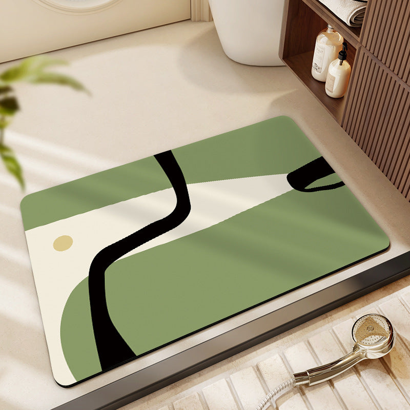Stylish Modern Bathroom Mat Kalsten