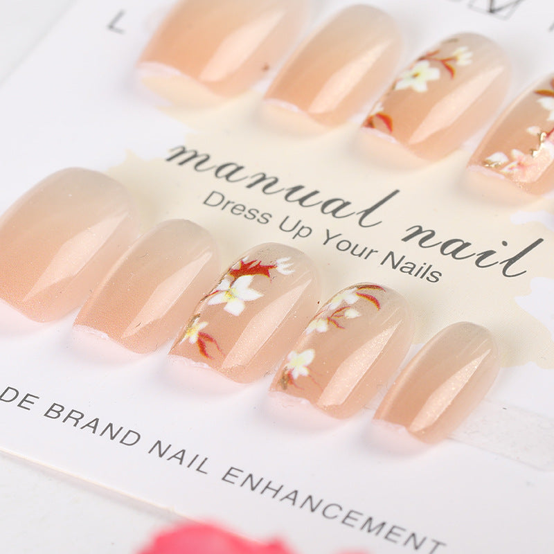 Artistic Floral Press-On Nail Design Set Kalsten