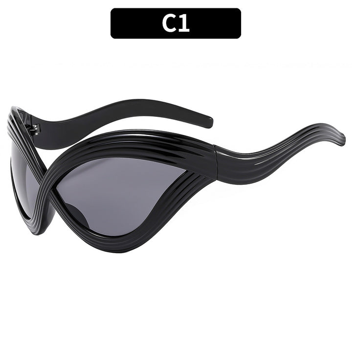 Fashionable Futuristic Cat-Eye Sunglasses