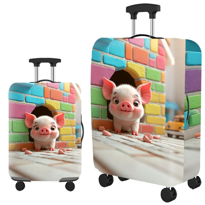 Artistic Cat-Themed Hard Shell Suitcase Kalsten