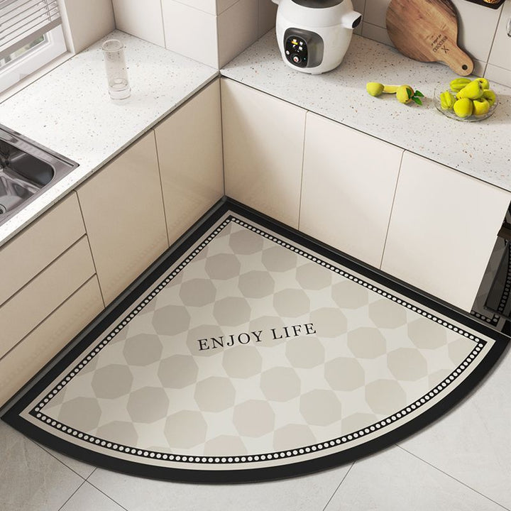 Tropical Theme Park Decorative Kitchen Mat
