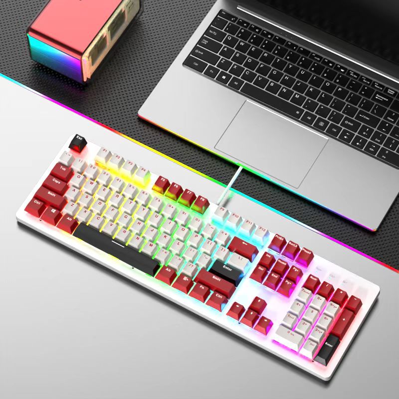 RGB Backlit Mechanical Gaming Keyboard and Mouse Set Kalsten