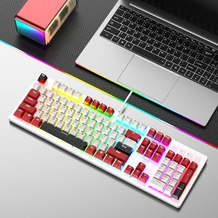 RGB Backlit Mechanical Gaming Keyboard and Mouse Set Kalsten