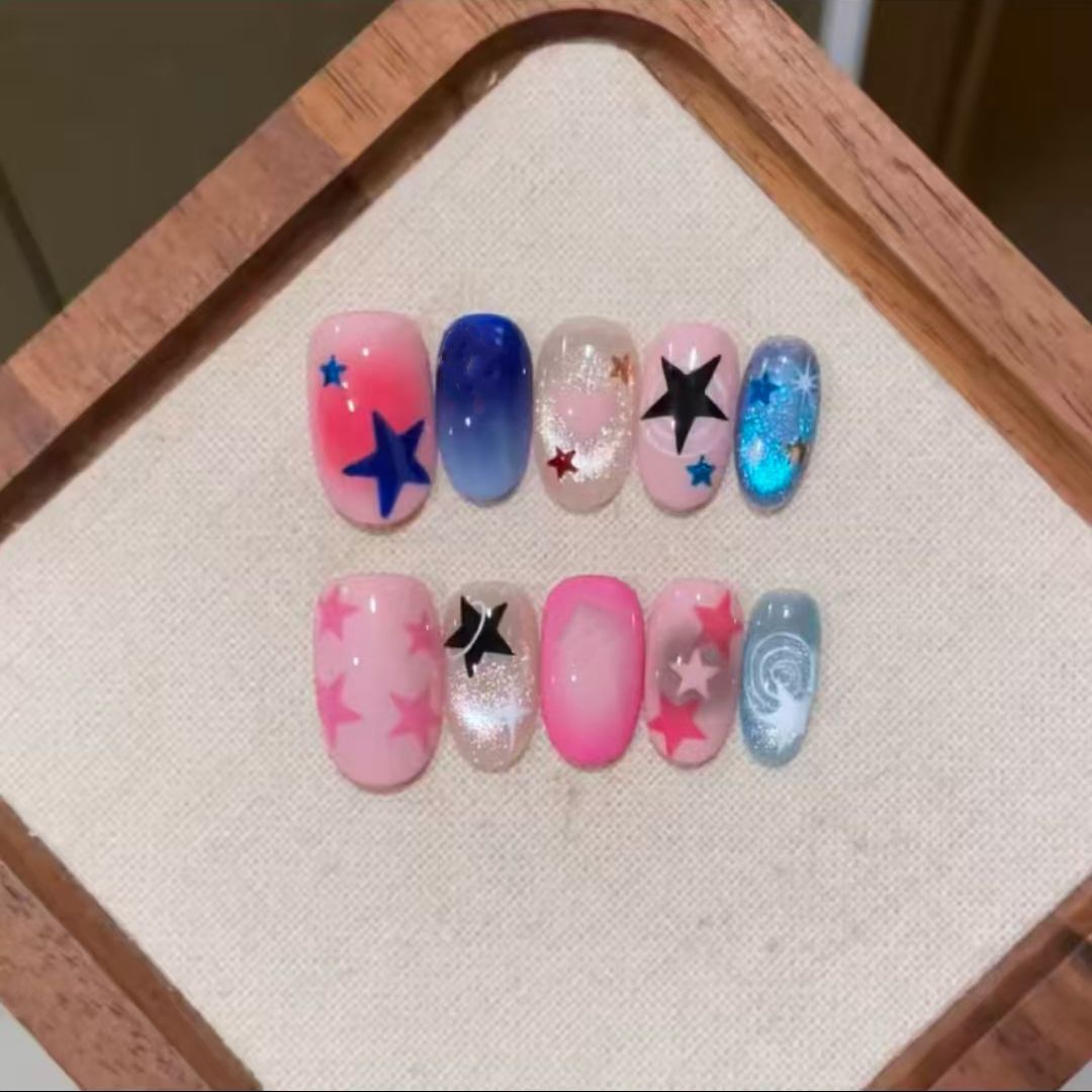 Whimsical Bunny-Themed Press-On Nail Art Set Kalsten
