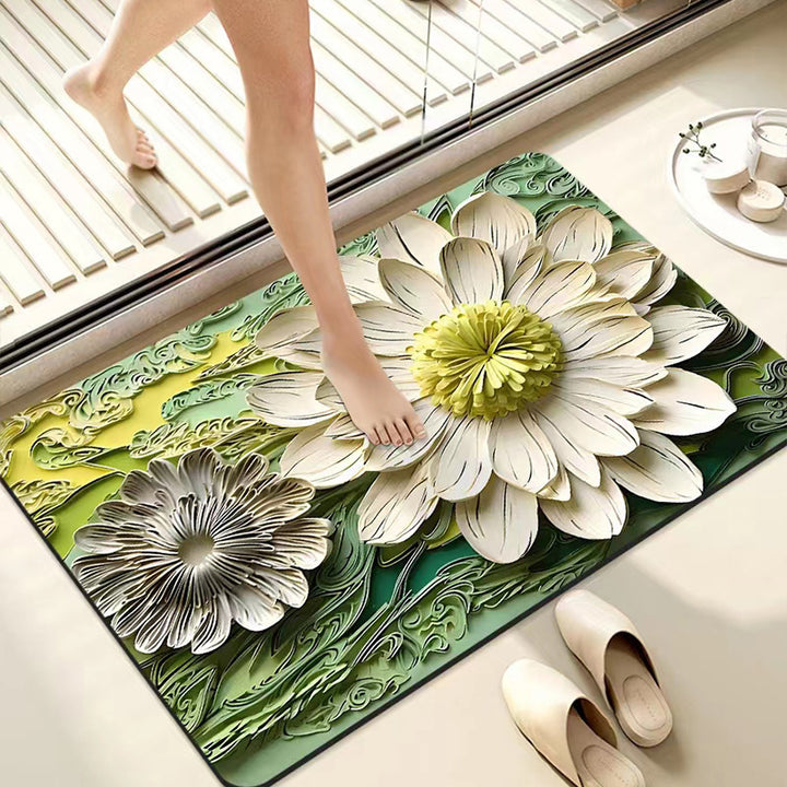 Floral Pattern Mat