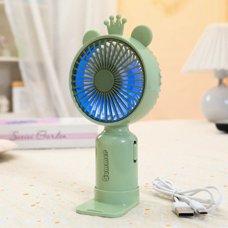 Women's Portable Hand Fan with Cute Ears Kalsten