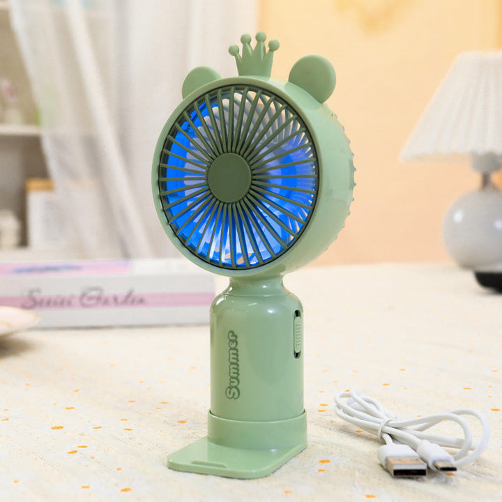 Women's Portable Hand Fan with Cute Ears Kalsten