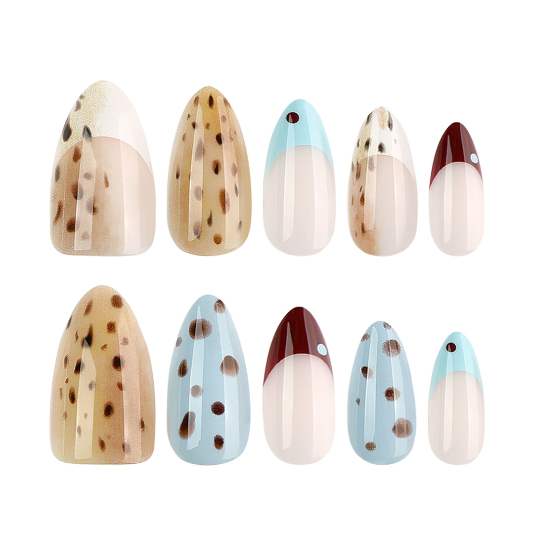 Artful stiletto nails with modern animal motif Kalsten
