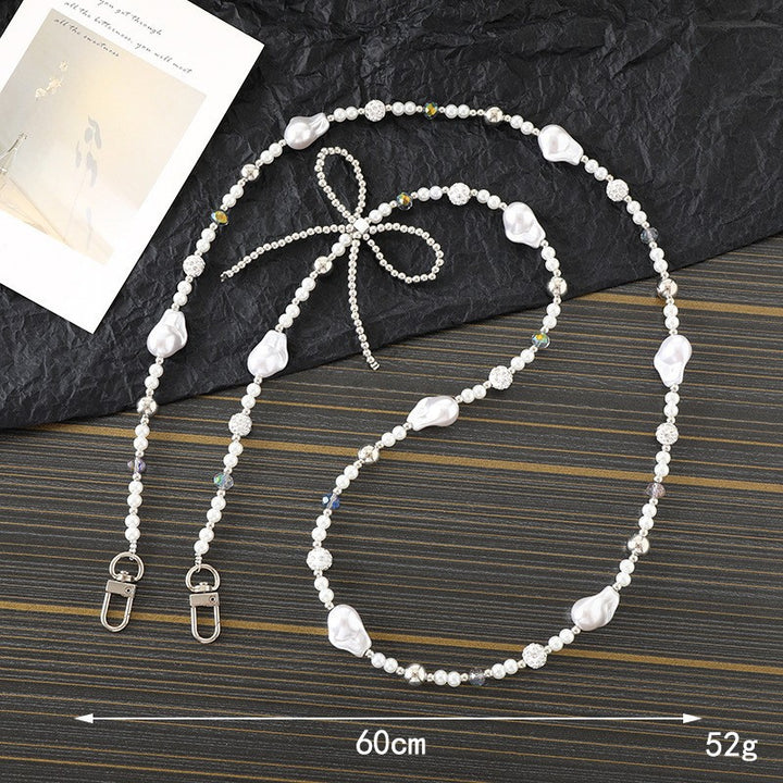 Elegant Pearl and Chain Necklace Kalsten