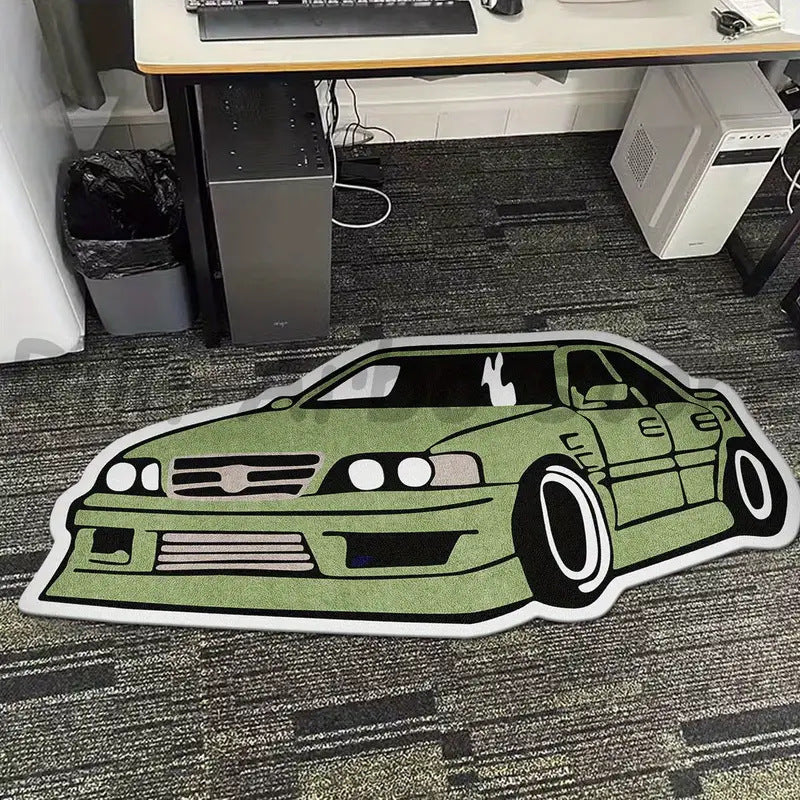 Sports Car-Themed Area Rug