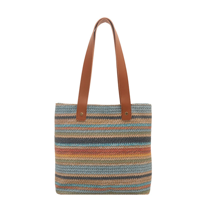 WoColorful Woven Tote Bag Kalsten