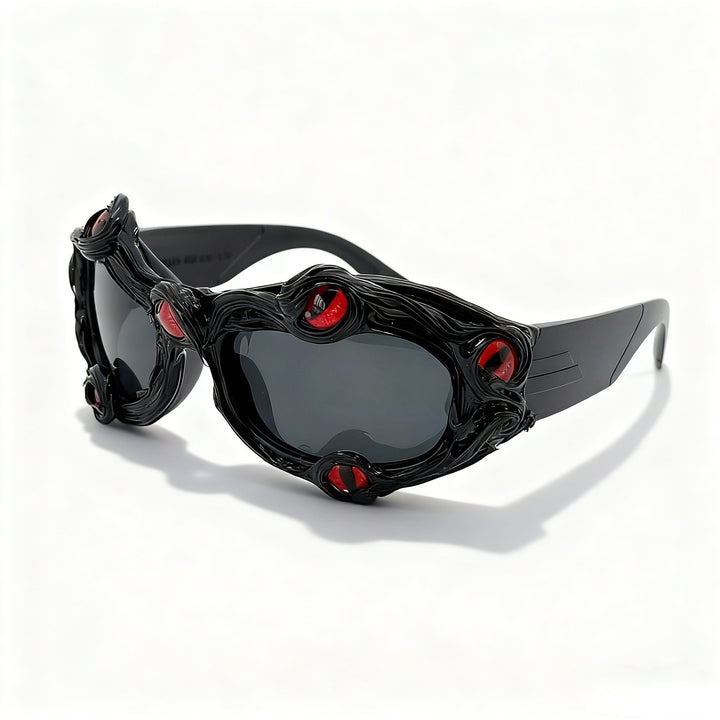 Women's creative designer sunglasses with extravagant 3D elements Kalsten