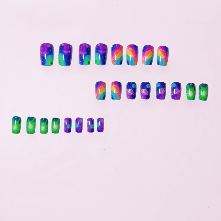 Celestial Space-Inspired Nail Art Kalsten
