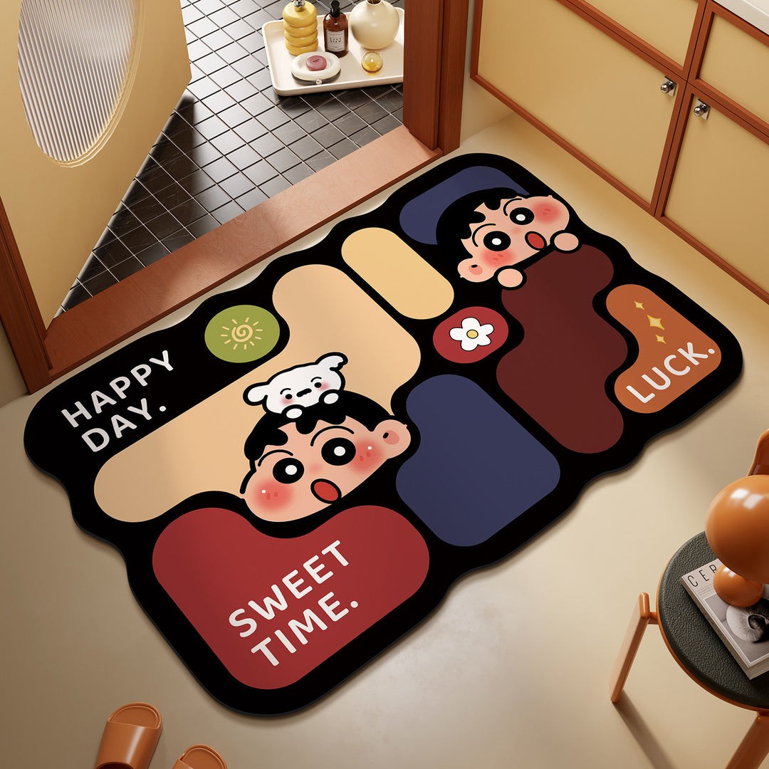 Playful Puzzle-Themed Area Mat