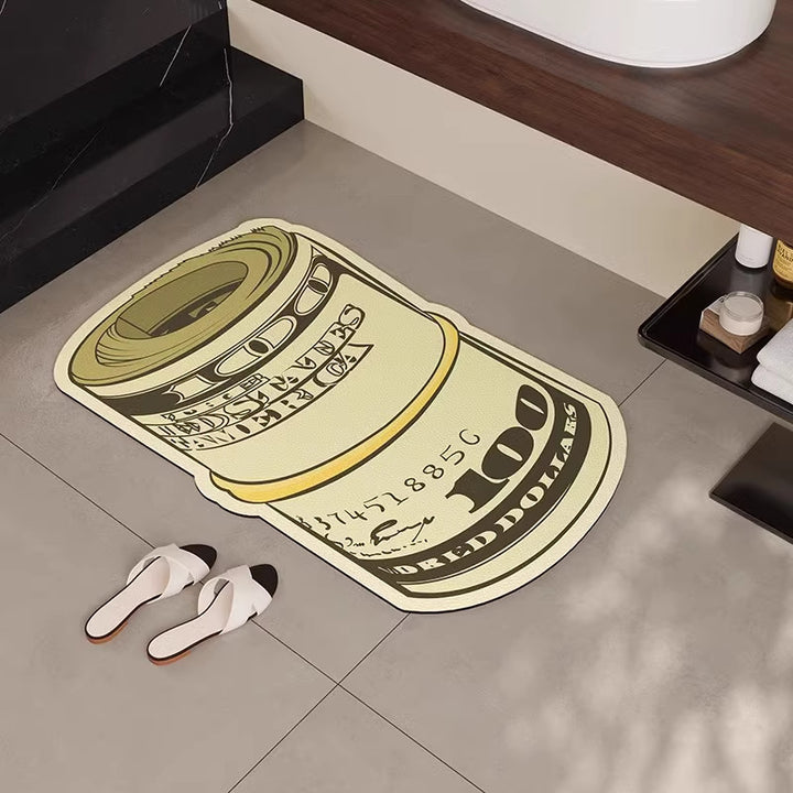 Money Roll Bath Mat