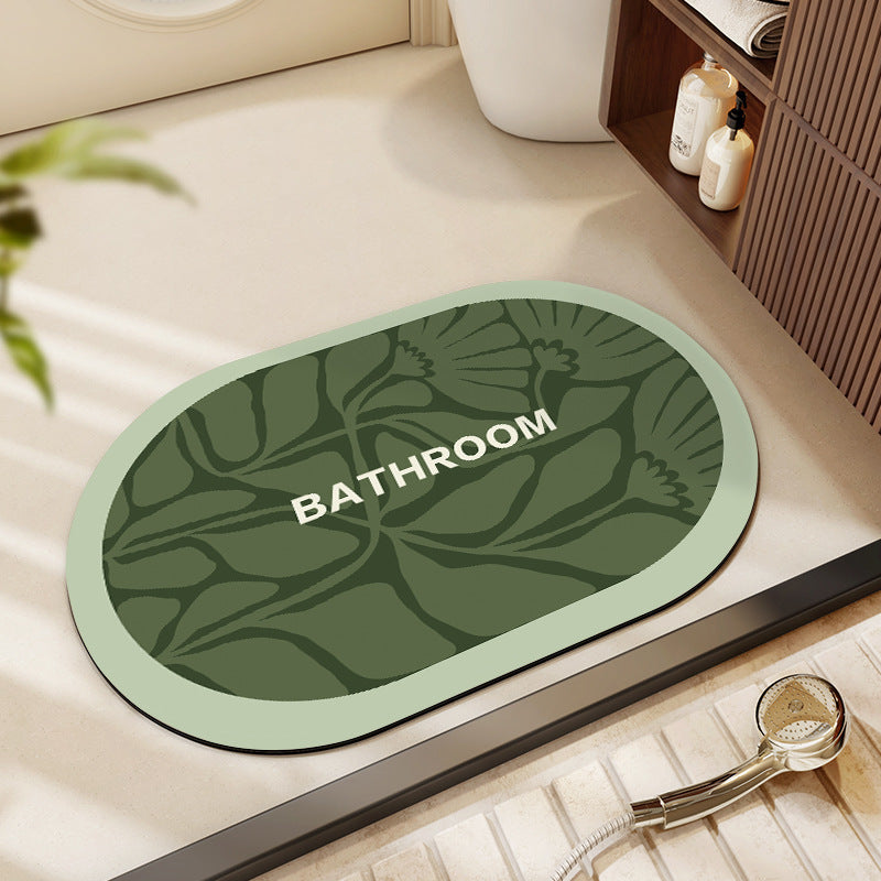 Decorative Floral Bathroom Mat Kalsten