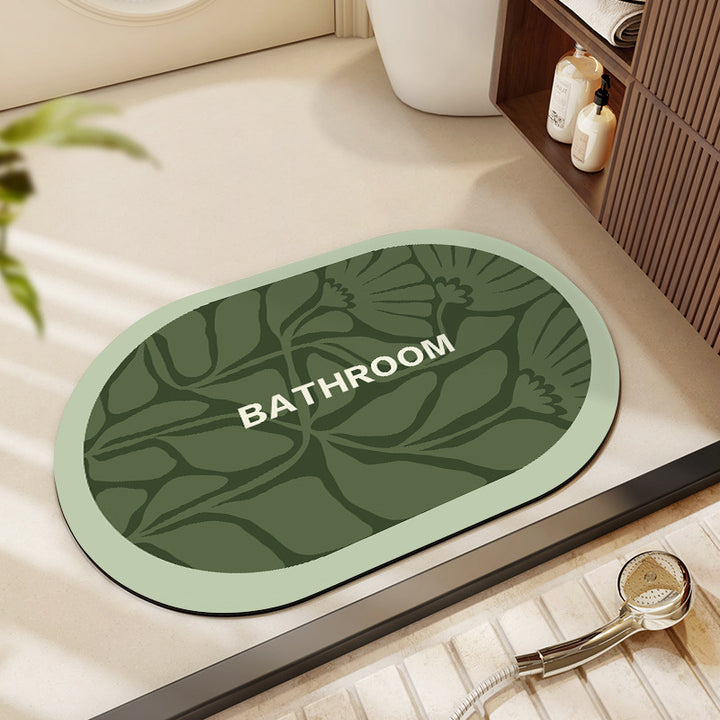 Decorative Floral Bathroom Mat Kalsten
