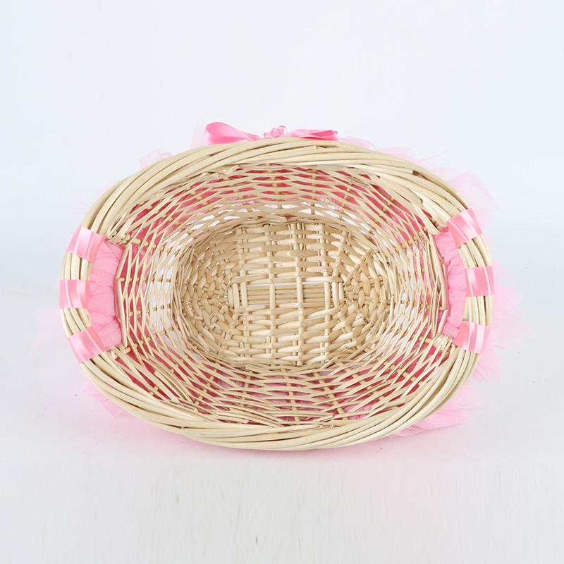 Decorative basket with ruffle detail Kalsten