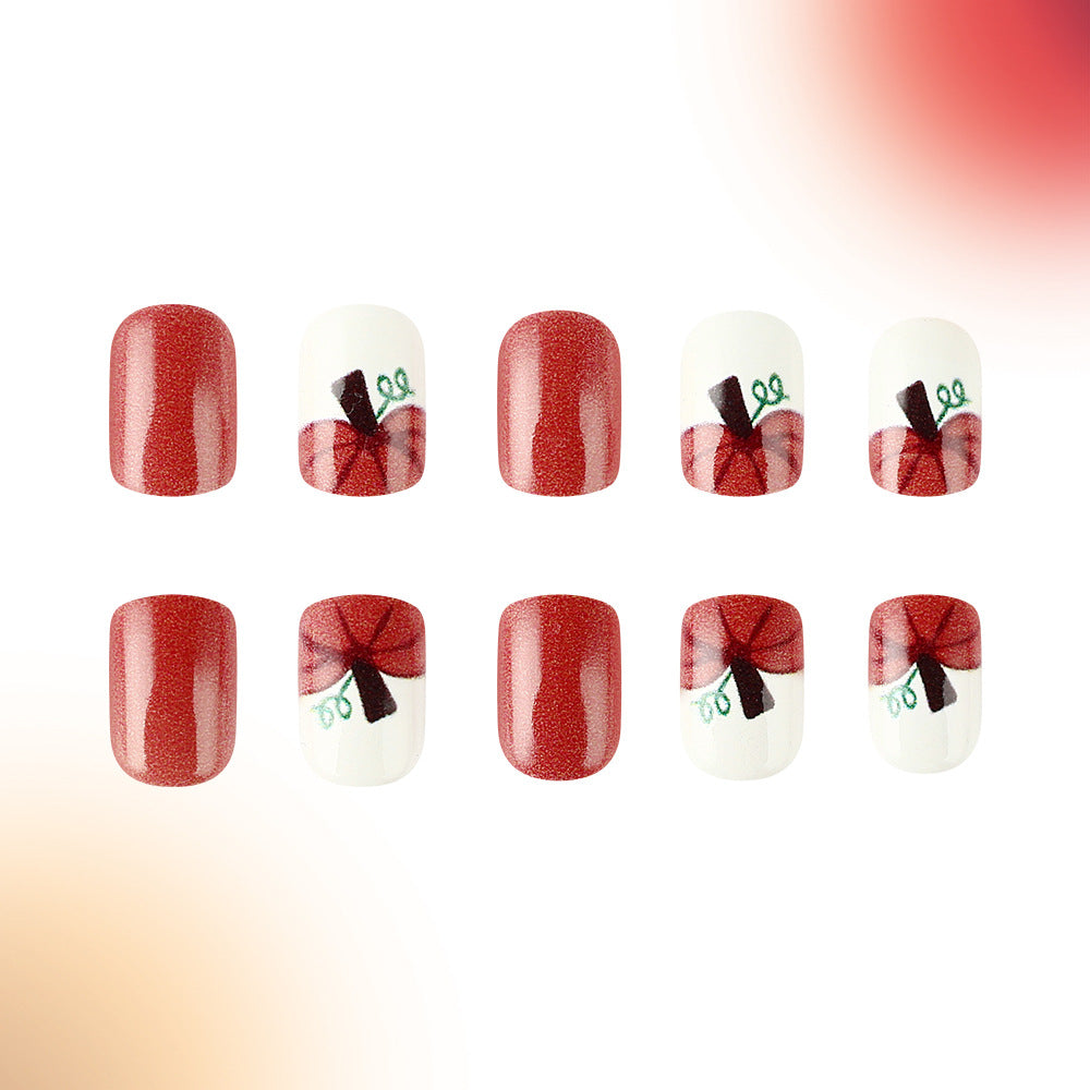 Floral Bow-Embellished Nail Art Design Kalsten