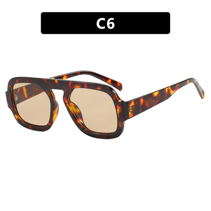 Women's modern oversized sunglasses in angular design Kalsten