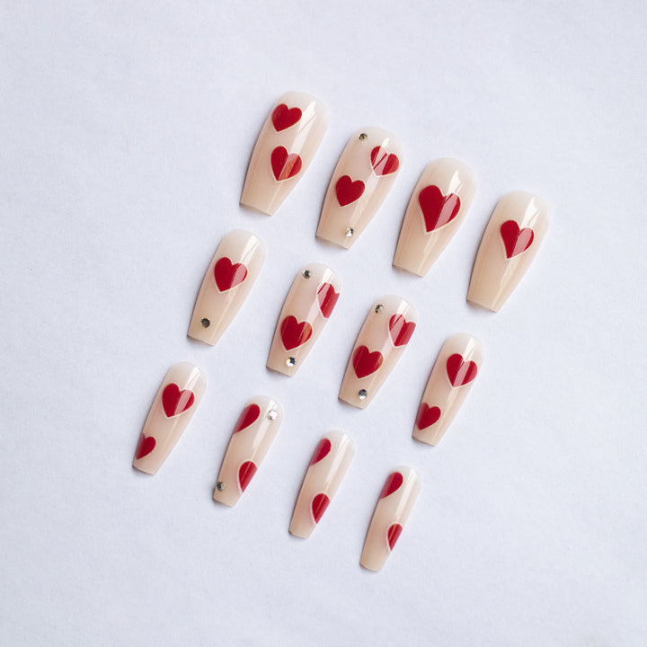 Heart-Patterned Gel Nail Art Kit