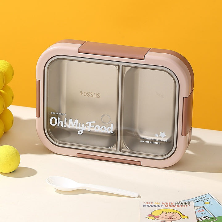 Multi-Compartment Stainless Steel Bento Box