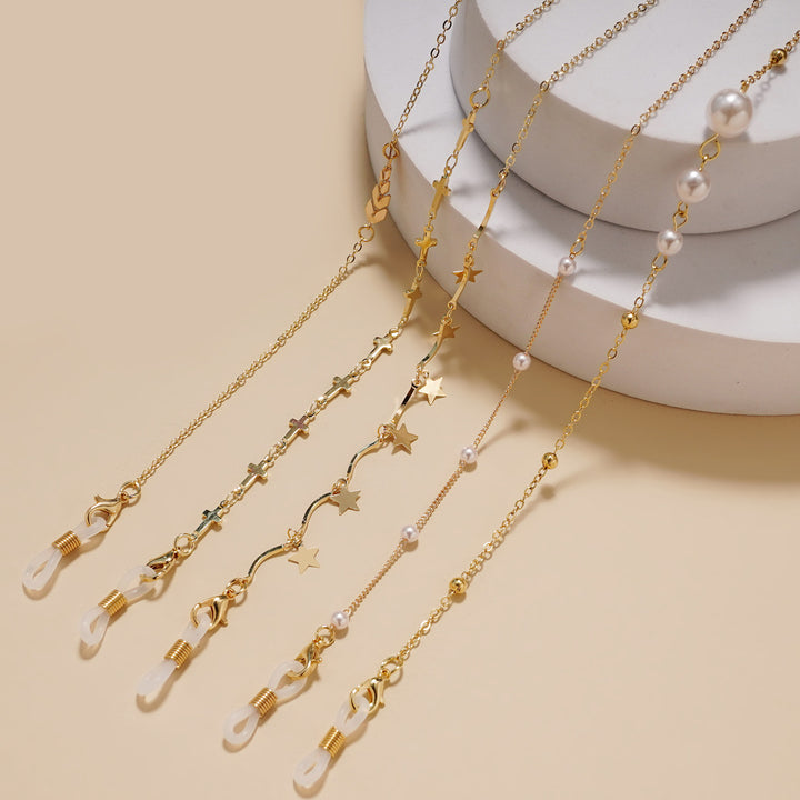 Fashionable Star-Embellished Eyewear Chain Kalsten