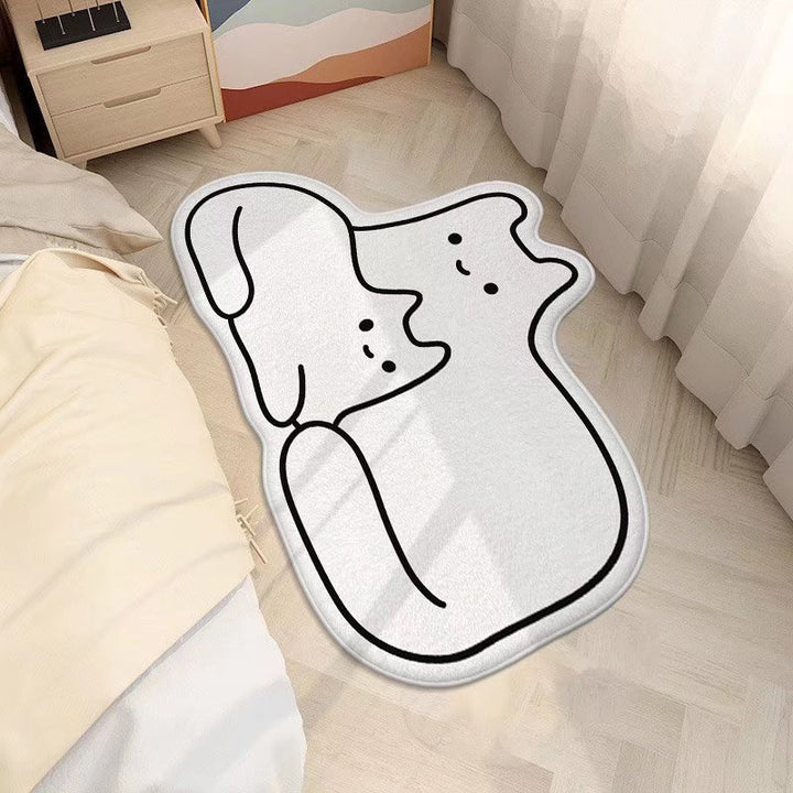 Cute Cat-Shaped Area Rug Kalsten