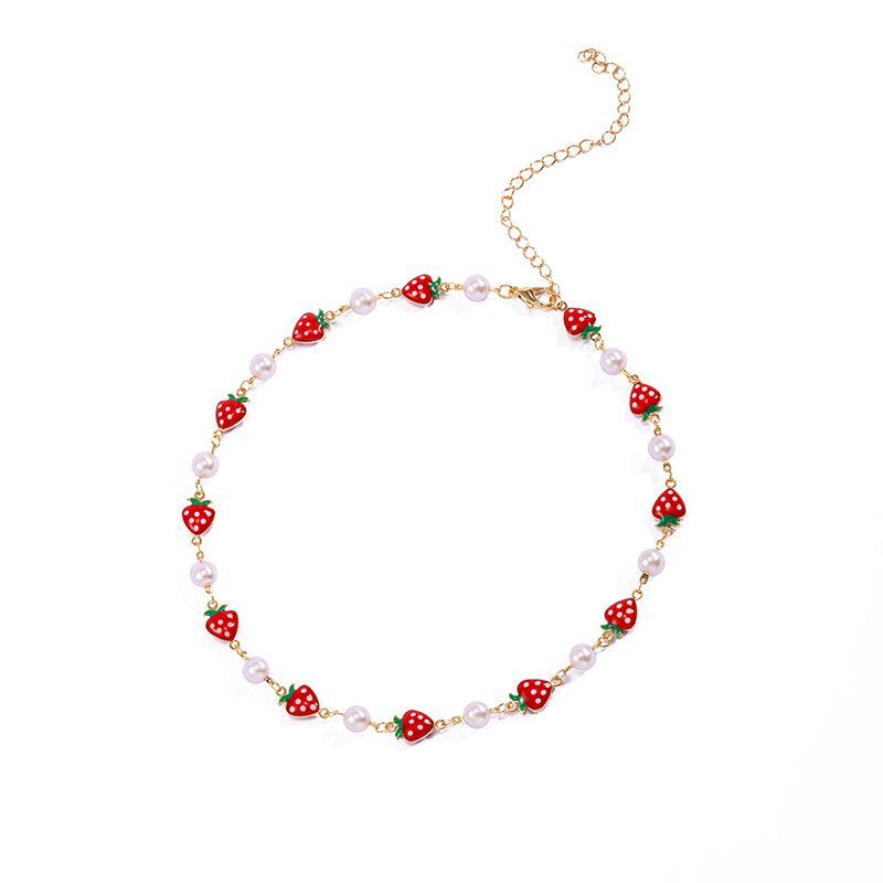 Strawberry Charm Necklace Kalsten