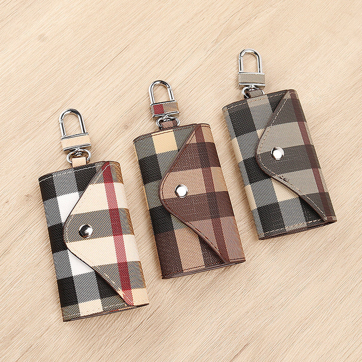Checkered Pattern Keychain Wallet kalsten
