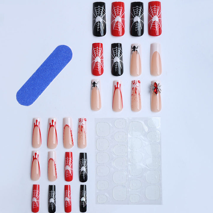 Creative Halloween-themed nail art Kalsten
