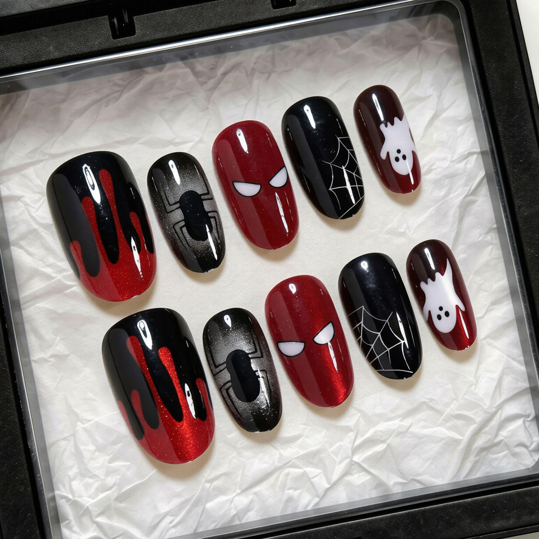 Halloween Themed Press-On Nail Art Set Kalsten