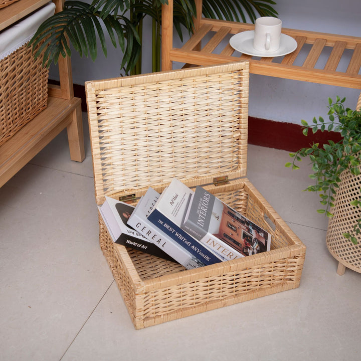 Elegant Handwoven Storage Box Kalsten