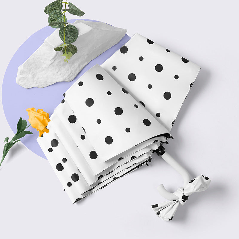 Ladies elegant and creative folding umbrella with heart design Kalsten