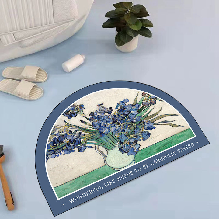 Artistic Ocean Scene Bath Mat