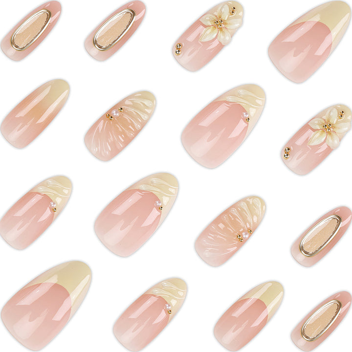 Decorative Floral Stiletto Press-On Nail Set Kalsten