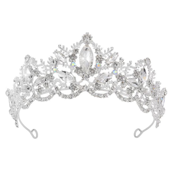 Ladies Glamorous Tiara with Sparkling Crystal Decorations Kalsten