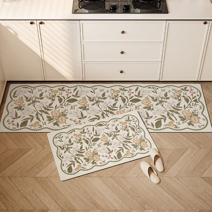 Floral Print Kitchen Runner